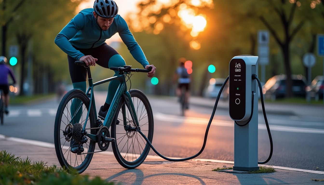 Illustration: Comprendre les bornes pour recharger un vélo électrique : fonctionnement et usages
