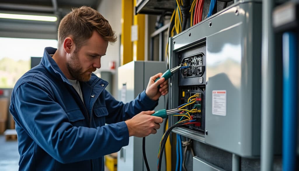 Schéma électrique de la borne de recharge monophasée : guide complet