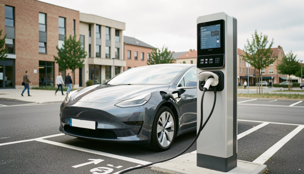Borne de recharge pour voiture électrique à Limoges
