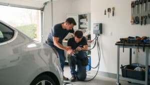 Branchement d’une prise pour voiture électrique à domicile
