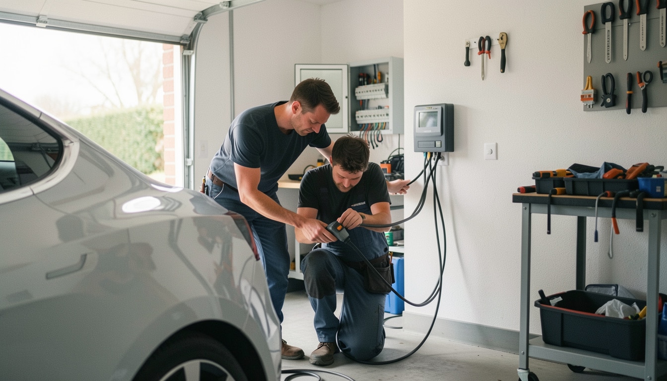 Branchement d’une prise pour voiture électrique à domicile