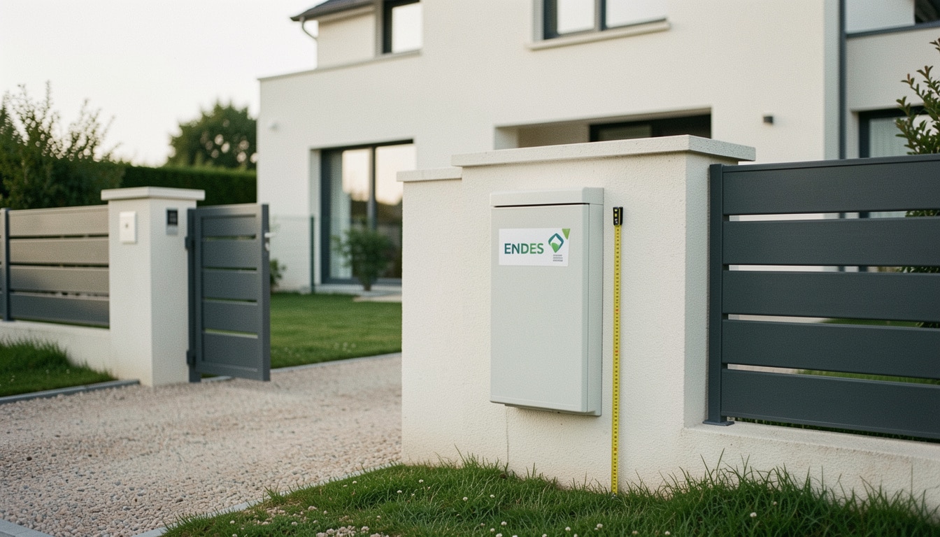 Coffret Enedis en limite de propriété : dimensions