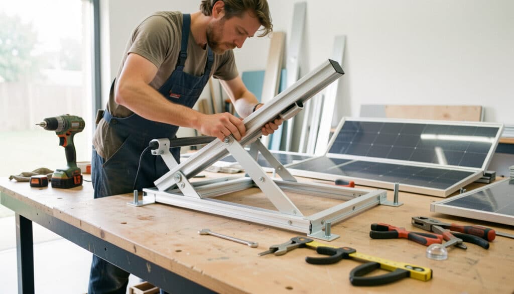 Fabriquer un support de panneau solaire solide et réglable