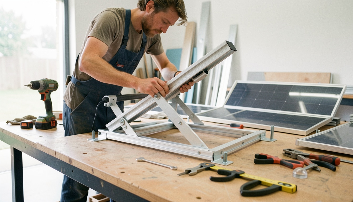 Fabriquer un support de panneau solaire solide et réglable