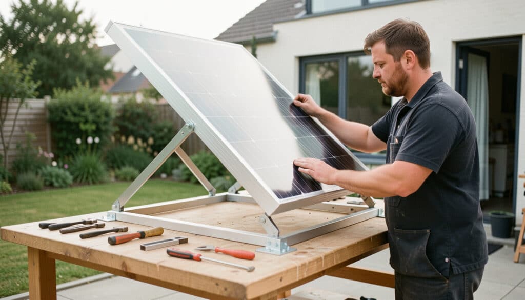 Fabriquer un support de panneau solaire orientable