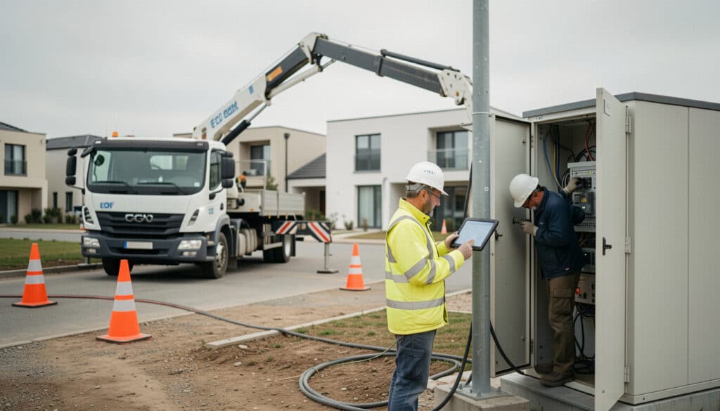 Travaux EDF en cours : chantier prévu ou panne ?